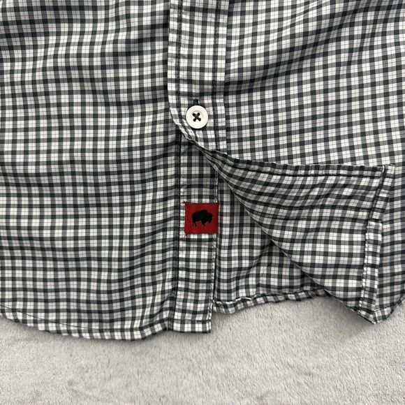 Mountain Khakis Shirt Men's Medium Black White Check Button Down Classic Fit - Picture 3 of 8